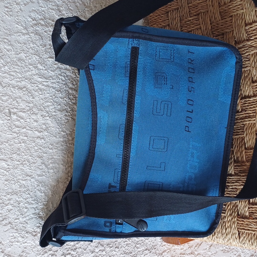 🔥🔥🔥Y2K Polo Sport Vintage Y2K Jacquard Logo Crossbody Bag Rare Messenger